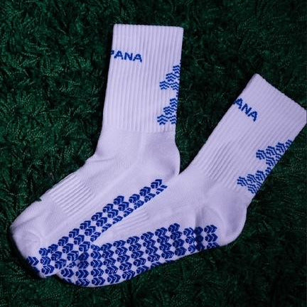 PANA Power-Grip 2.0 Grip Socks (White / Blue)